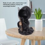 Topyond Grim Reaper Sculpture Premium Resin Material Gothic Desktop Statue Figur... - Image 4