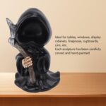 Topyond Grim Reaper Sculpture Premium Resin Material Gothic Desktop Statue Figur... - Image 5