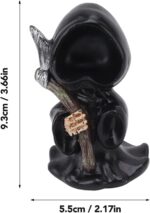 Topyond Grim Reaper Sculpture Premium Resin Material Gothic Desktop Statue Figur... - Image 6