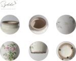 SYDDOL White Ceramic Vase, Small French Country Style Porcelian Vase Hand Painte... - Image 7