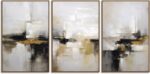 Neutral Abstract Wall Decor Mid Century Modern Framed Wall Art, Black and Brown ... - Image 7