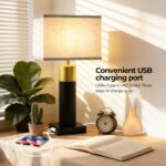 OYedis Table Lamps for Living Room 3-Way Dimmable Touch Bedside Lamp Modern Bedr... - Image 3