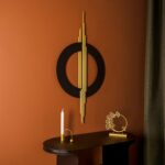 Geometa 3D Large Black and Gold Metal Wall Art, Living Room Wall Decor, Geometri... - Image 3