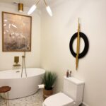 Geometa 3D Large Black and Gold Metal Wall Art, Living Room Wall Decor, Geometri... - Image 6
