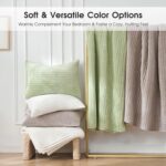 Breathable Velvet Quilt Set King Size, Soft Quilted Bedding Set, 2 Matching Pill... - Image 3
