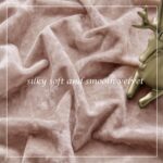SMILETIME Pink Crushed Velvet Grommet Curtains 52x84 inch Luxurious Thermal Insu... - Image 5