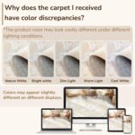 BESTSWEETIE 6x9 Area Rugs for Living Room Washable Non Slip Carpet Low Pile Soft... - Image 5