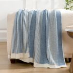 Amélie Home Premium Chenille Throw Blanket, Soft Cozy Luxury Two-Tone Knit Blank... - Image 5