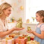 Resin Gold Bunny Decor Rabbit Figurines, Small Easter Bunny Figurine Set of 2, E... - Image 4