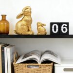 Resin Gold Bunny Decor Rabbit Figurines, Small Easter Bunny Figurine Set of 2, E... - Image 7