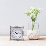 NIKKY HOME Crystal Elegant Small Quartz Analog Table Clock with Rosy Rhinestone ... - Image 5