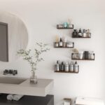 CRUGLA Floating Shelves Wall Mounted Set of 5, Hanging Storage Wall Shelf with R... - Image 6
