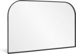 Black Wall Mirror 30" x 20", Modern Mantel Minimalist Home Decor, Brushed Black ... - Image 4