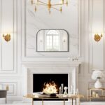 Black Wall Mirror 30" x 20", Modern Mantel Minimalist Home Decor, Brushed Black ... - Image 6