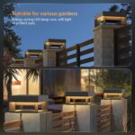 Modern Luxury Pillar Lights with LED Warm Lighting - Stainless Steel Outdoor Pos... - Image 5