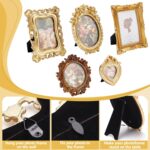 5 Pcs Gold Vintage Picture, Antique Resin Photo Frame Set for 4x6 5x7 Antique Go... - Image 5