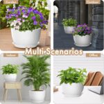 WSMKSZ 12 Inch Large Plant Pots for Indoor or Outdoor Plants, Wide Water Ripples... - Image 7