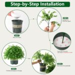 florisso 2 Pack Artificial Boxwood Topiary Trees, UV-Resistant Faux Realistic Gr... - Image 3