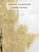 3-Piece Black & Gold Abstract Wall Art - Modern Textured Canvas Prints with Hand... - Image 5