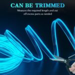 EL Wire Car Interior LED Strips Lights, 16FT 5V USB Auto Neon Light Strip, Elect... - Image 4