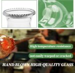 Oil Lamp Chimney Replacement – Clear Hurricane Lamp Glass Shade (Wave Style) for... - Image 6