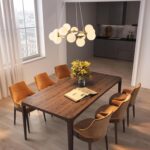 Modern Sputnik Chandelier Light Fixture, 12-Light Gold Bubble Glass Chandeliers ... - Image 3