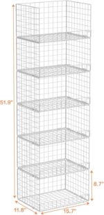 Yociyoga 6-Tier Stackable Closet Organizers and Storage Shelves, Closet Shelf Or... - Image 4