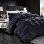 Luxurious All-Season Goose Down Feather Fiber Comforter King Size Duvet Insert, ... - Image 3