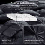 Luxurious All-Season Goose Down Feather Fiber Comforter King Size Duvet Insert, ... - Image 7