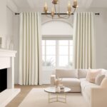 Topfinel Cream Ivory Blackout Curtains & Drapes 84 Inch Length, Beige Pinch Plea... - Image 3