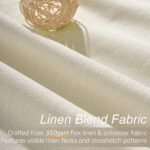 Topfinel Cream Ivory Blackout Curtains & Drapes 84 Inch Length, Beige Pinch Plea... - Image 4
