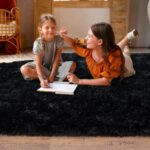 Dssimo Super Fluffy Black 8x10 Area Rugs for Living Room, Modern Large Shag Rug ... - Image 6