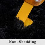 Dssimo Super Fluffy Black 8x10 Area Rugs for Living Room, Modern Large Shag Rug ... - Image 9