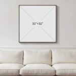 Framed Sage Green Abstract Wall Art, Modern Canvas Prints Artwork for Walls, Squ... - Image 4