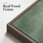 Framed Sage Green Abstract Wall Art, Modern Canvas Prints Artwork for Walls, Squ... - Image 6