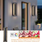 tewei LED Outdoor Wall Sconce Dusk to Dawn Outdoor Lighting, Modern Exterior Lig... - Image 3