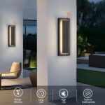 tewei LED Outdoor Wall Sconce Dusk to Dawn Outdoor Lighting, Modern Exterior Lig... - Image 4