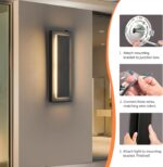 tewei LED Outdoor Wall Sconce Dusk to Dawn Outdoor Lighting, Modern Exterior Lig... - Image 7