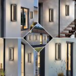 tewei LED Outdoor Wall Sconce Dusk to Dawn Outdoor Lighting, Modern Exterior Lig... - Image 8