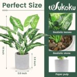 16" Small Fake Plants Artificial Tropical Faux Plants Indoor Desk Plant for Home... - Image 4