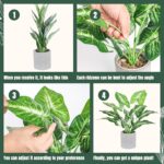 16" Small Fake Plants Artificial Tropical Faux Plants Indoor Desk Plant for Home... - Image 5