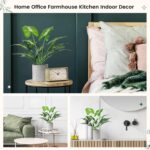 16" Small Fake Plants Artificial Tropical Faux Plants Indoor Desk Plant for Home... - Image 6