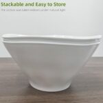 Qxbekmor 10" Salad Bowls, 114 oz. Unbreakable Plastic Serving Bowls for Salads, ... - Image 5