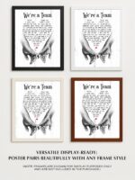 AMERICAN LUXURY GIFTS We're a Team Wall Art - 11x14 Unframed Relationship Quote ... - Image 8