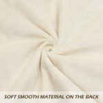 LIGICKY Set of 2 Fluffy White Faux Fur Pillow Covers with Gold Branches Glitter ... - Image 6