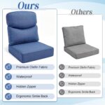 Juexica Luxury Outdoor Chair Cushions 24"x24"x6" 30D High Density Foam Deep Seat... - Image 6