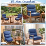 Juexica Luxury Outdoor Chair Cushions 24"x24"x6" 30D High Density Foam Deep Seat... - Image 7