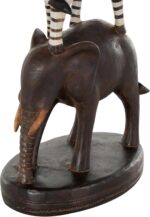 Deco 79 Polystone Safari Animals Decorative Sculpture Stacked Home Decor Statue ... - Image 6
