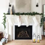 Perfnique Metal Lanterns w/ Pine Wood, Set of 2 Farmhouse Lantern Decorative w/ ... - Image 6
