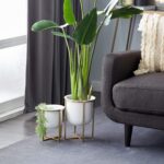 CosmoLiving by Cosmopolitan Metal Indoor Outdoor Planter Dome Small Planter Pot ... - Image 3